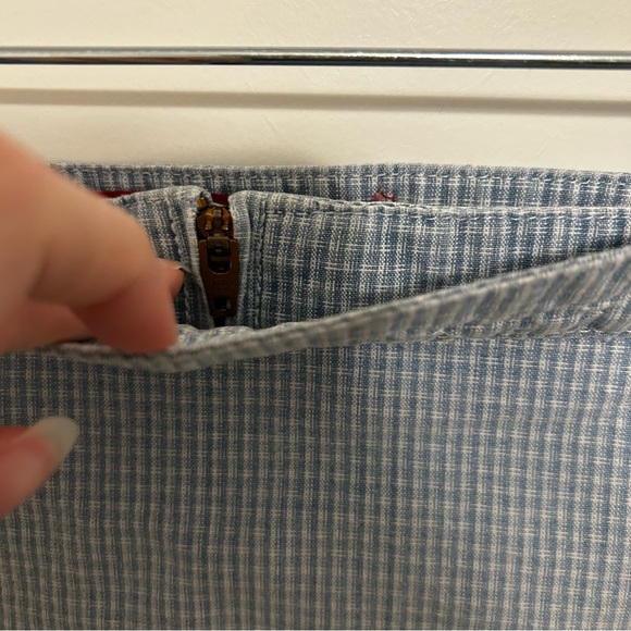 Vintage Gloria Vanderbilt Blue Gingham Wrap Skort Shorts Women’s 14 100% Cotton - Picture 8 of 14